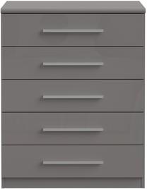 Komoda Forte PRUK212-M971, pilka sp., 88.5 cm x 41.6 cm x 69.9 cm