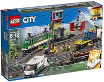 Konstruktorius LEGO® City City Cargo Train, 1226 vnt. Prekė su pažeista pakuote.