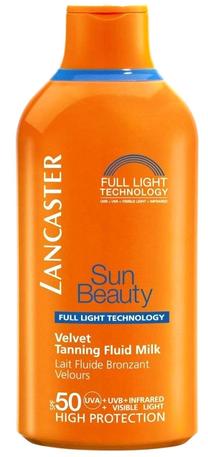Pienelis įdegio priežiūrai Lancaster Sun Beauty Velvet Fluid SPF50, 400 ml