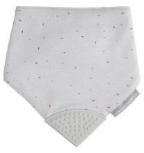 Детский нагрудник Canpol Babies Bib With Teether 26/902, серый цв., текстиль/силикон, 0 мес.