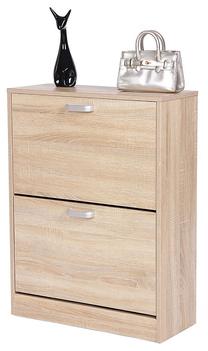 Batų dėžė Songmics, ruda, 60 cm x 24.5 cm x 80 cm