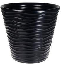 Gėlių vazonas Prosperplast, plastikinis, Ø 39.2 cm, juoda sp.