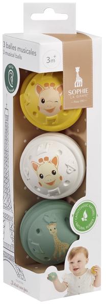 Lavinimo žaislas Vulli Sophie La Girafe Musical Balls, 3 vnt.