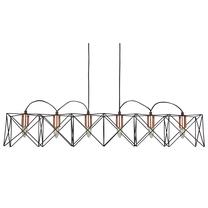 Šviestuvas kabinamas Searchlight Anthea 8416-6BK, E27, 6 x 60 W
