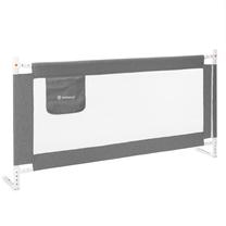 Gultas aizsargbarjera Springos HA7526, balta krās./pelēka krās., 196 cm x 74.5 cm