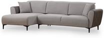 Kampinė sofa - lova Atelier Del Sofa Aren, pilka sp., kairinė, 260 x 150 cm x 85 cm