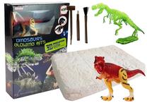 Radošais komplekts Lean Toys Dinosaur Glowing Kit LT7106, daudzkrāsaina