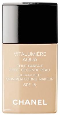 Жидкая основа для макияжа Chanel Vitalumiere Aqua Fluid Ultra-Light SPF15, 30 beige, 30 мл