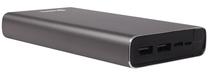 Lādētājs-akumulators (Power bank) Sandberg, 20000 mAh, pelēka krās.