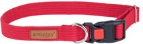 Ошейник для собак Amiplay Cotton with Lock, красный цв., 350 - 500 мм x 20 мм, 35-50