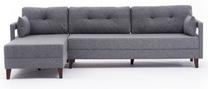 Kampinė sofa Hanah Home Comfort 825BLC2614, pilka sp., kairinė, 165 x 275 cm x 80 cm