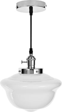 Valgusti rippuv ActiveJet Goya AJE-GOYA, E27, 1 x 40 W, valge v. / kroom v.