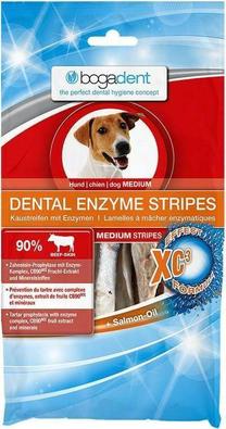 Лакомство для собак Bogadent Dental Enzyme Stripes Medium, говядина, 0.1 кг