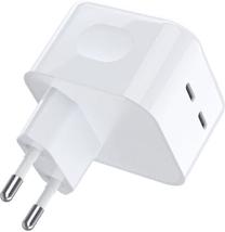 Telefono įkroviklis Choetech Q5008, 2 x USB-C, balta sp., 35 W