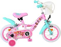 Vaikiškas dviratukas su papildomais ratukais, vaikų Volare Paw Patrol Girls, rožinė sp., 12"