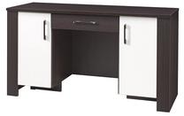 Rašomasis stalas su spintele Jurek Meble Cezar Reg 17, 140 cm x 55 cm, 77 cm, ruda sp.