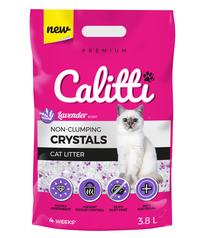 Kačių kraikas Calitti Crystal Lavender, silikagelinis, 3.8 l