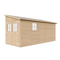 Sodo sandėliukas Timbela M341, 513 cm x 216 cm x 243 cm, rusva sp.