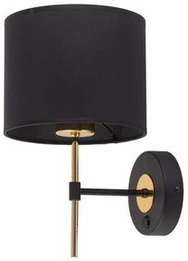 Valgusti seinale TK Lighting Lord 4672, E27, 1 x 15 W, must v. / kuldne v.