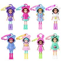 Кукла - фигурка, брелок для ключей Mattel Polly Pocket With Hoodie, 9.6 см, (цвет/дизайн выбирается случайным образом)