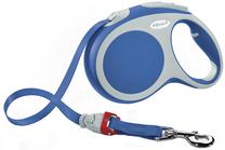 Automatinis pavadėlis Flexi Vario Tape L, mėlyna sp., 5 m