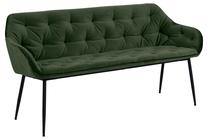 Sofa Brooke VIC 68AC, juoda sp./žalia sp., 167 x 57 cm x 84.5 cm