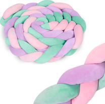 Aizsargājošā apmale Ricokids, zaļa krās./rozā krās./violeta krās., 300 cm x 11.5 cm