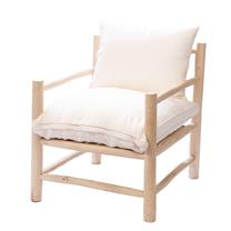 Krėslas Amadeus Bouture, ruda sp./balta sp., 72 cm x 77 cm x 72 cm