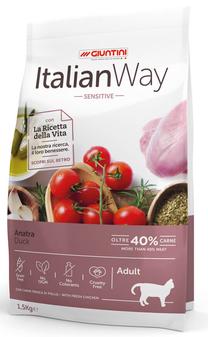 Sausas kačių maistas Italian Way Sensitive, antiena, 1.5 kg
