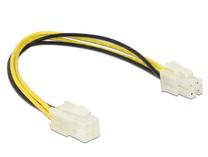 Kabelis Delock P4 Extension Cable 84954 4-pin P4, 4 pin, 0.3 m, melna krās./dzeltena krās.