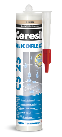 Hermetikas Ceresit Cs25/58, 280 ml, ruda sp., Chocolate (58)