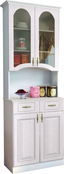 Vitrina MN Constancia 2-x, balta, 80 cm x 40 cm x 227 cm