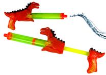 Žaislinis vandens šautuvas Lean Toys Dinosaur, 40 cm Raudona sp./Žalia sp.