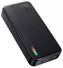 Lādētājs-akumulators (Power bank) Joyroom Dazzling, 20000 mAh, 12 W, melna krās.