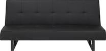 Sofa-lova Beliani Derby, juoda sp., 88 x 189 cm x 85 cm