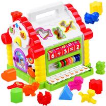 Развивающая игра Hola Activity House Shape Sorter, 22 см, многоцветный