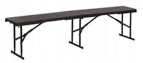 Lauko suoliukas OTE Cater OTE-ŁAWKA-CATER-JP-WOOD-180, grafito sp., 180 cm x 28 cm x 43 cm
