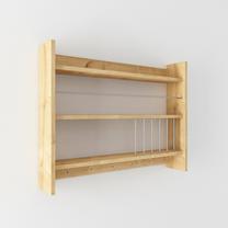 Pakabinama virtuvės lentyna Kalune Design Kolin, ruda sp., 15 cm x 85 cm x 65 cm