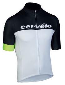 Футболка Cervelo, белый цв./черный цв./желтый цв., M