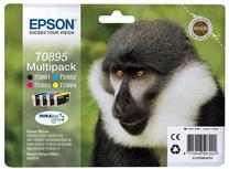 Tintes printera kasetne Epson T0895, zila krās./melna krās./dzeltena krās.