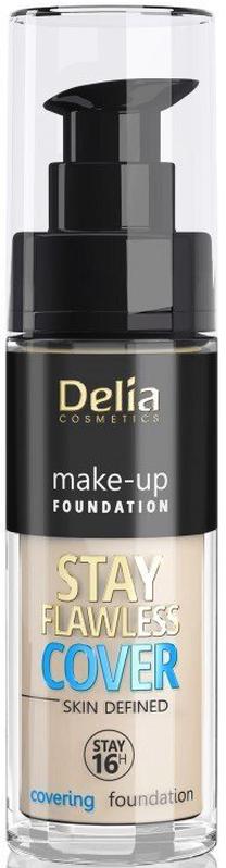 Skystas makiažo pagrindas Delia Cosmetics Stay Flawless Cover, 503 warm beige, 30 ml