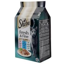 Mitrā kaķu barība Sheba Mini Pouch, zivs, 0.05 kg, 6 gab.
