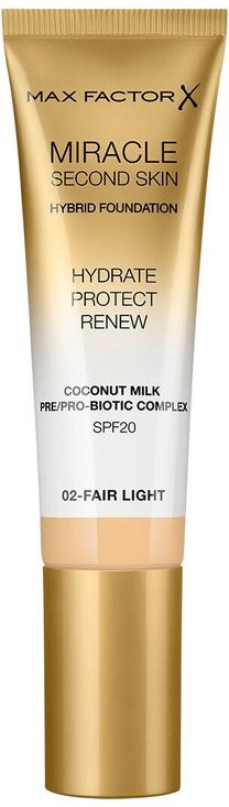 Šķidrā grima bāze Max Factor Miracle Second Skin, 02 fair-light, 30 ml
