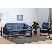 Sofos rinkinys Hanah Home Terra Set, tamsiai mėlyna sp., 80 x 205 cm x 85 cm