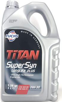 Motoreļļa Fuchs Titan SuperSyn Longlife Plus 0W - 30, sintētiskais, 5 l