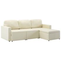 Sofa-lova VLX 3-Seated 288799, kreminė sp., 216 x 149 cm x 72 cm