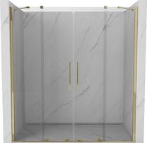 Dušo durys Mexen Velar Duo, 160 cm x 200 cm, aukso sp./grūdintas