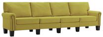 Sofa VLX 4-Seater 287175, žalia sp., 70 x 254 cm x 75 cm