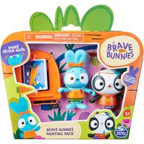 Figūrėlių rinkinys Spin Master Brave Bunnies Paint with Boo Rabbit and Panda, įvairių spalvų