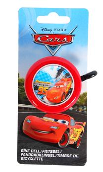 Velosipēda zvans Volare Disney Pixar Cars, alumīnijs, sarkana krās.